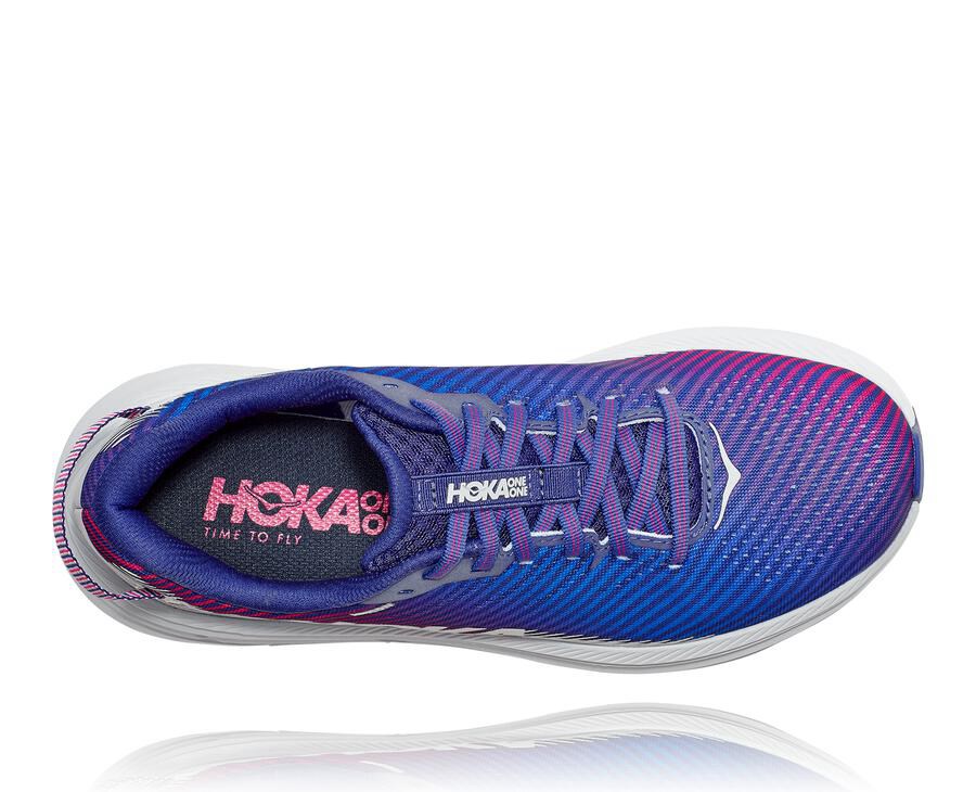 Hoka One One Hardloopschoenen Dames - Rincon 2 - Blauw/Wit - ZB2675401